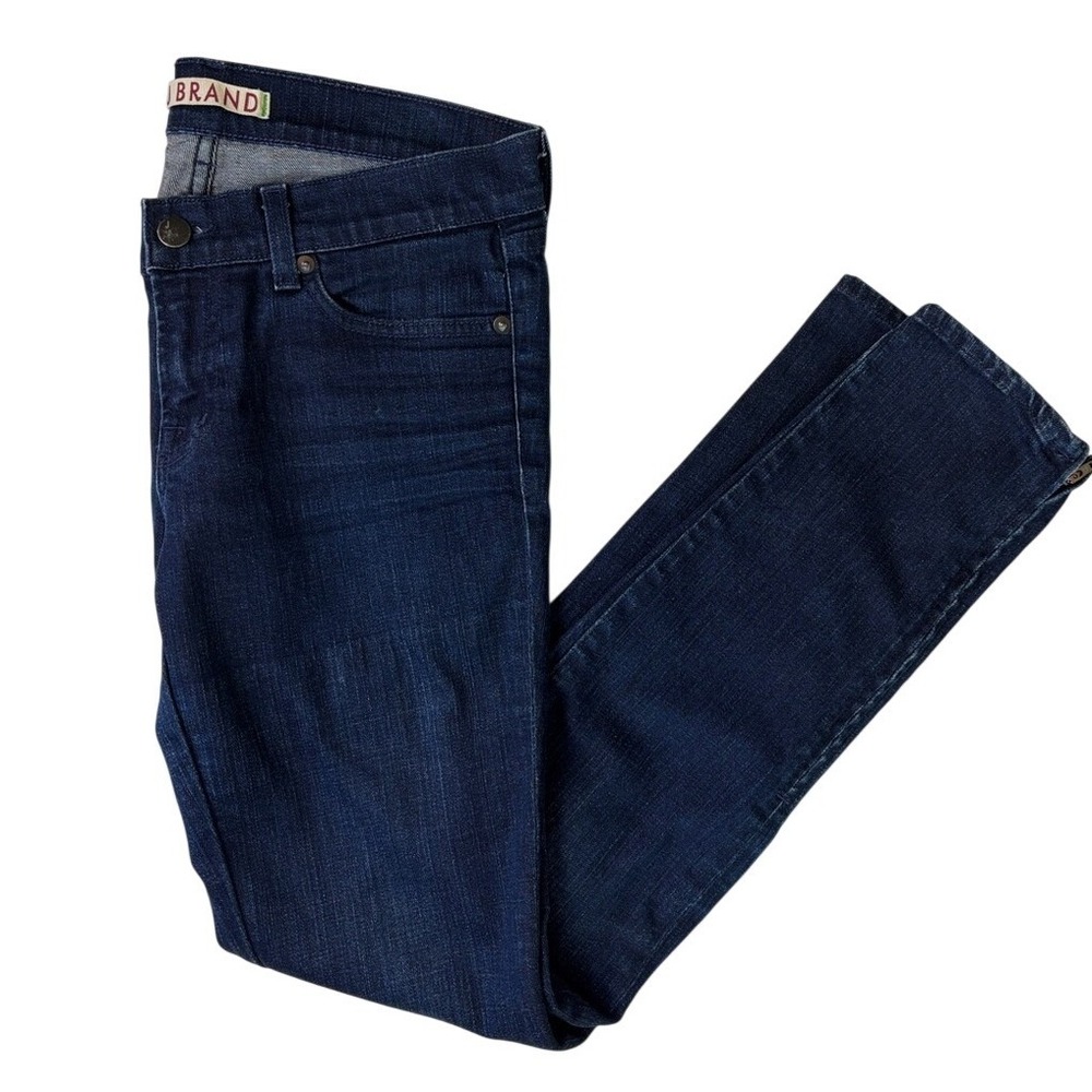 J Brand The Deal Skinny‎ Leg Jeans Blue Womens 27 Ankle Zip Dark Wash Consign